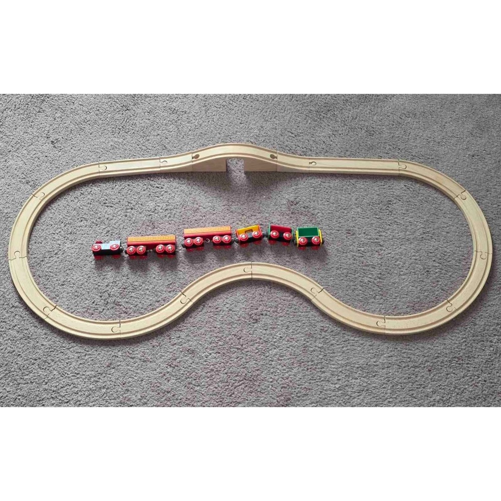 Brio Wooden Railway‎ Trains of the World Red Road Engine Train Set Tracks